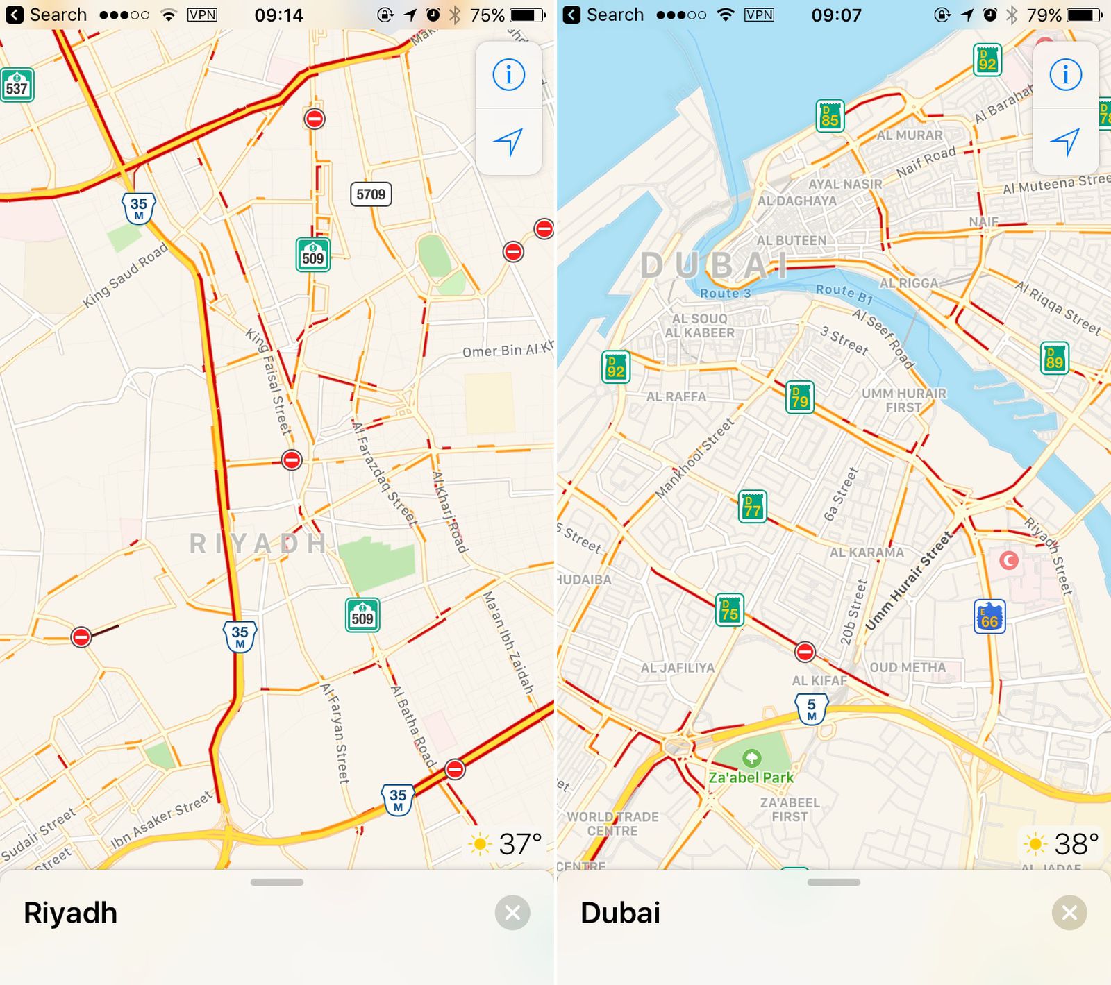 Apple Maps Gets Traffic Data for Saudi Arabia and United ...