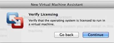 vmware licensing verification box