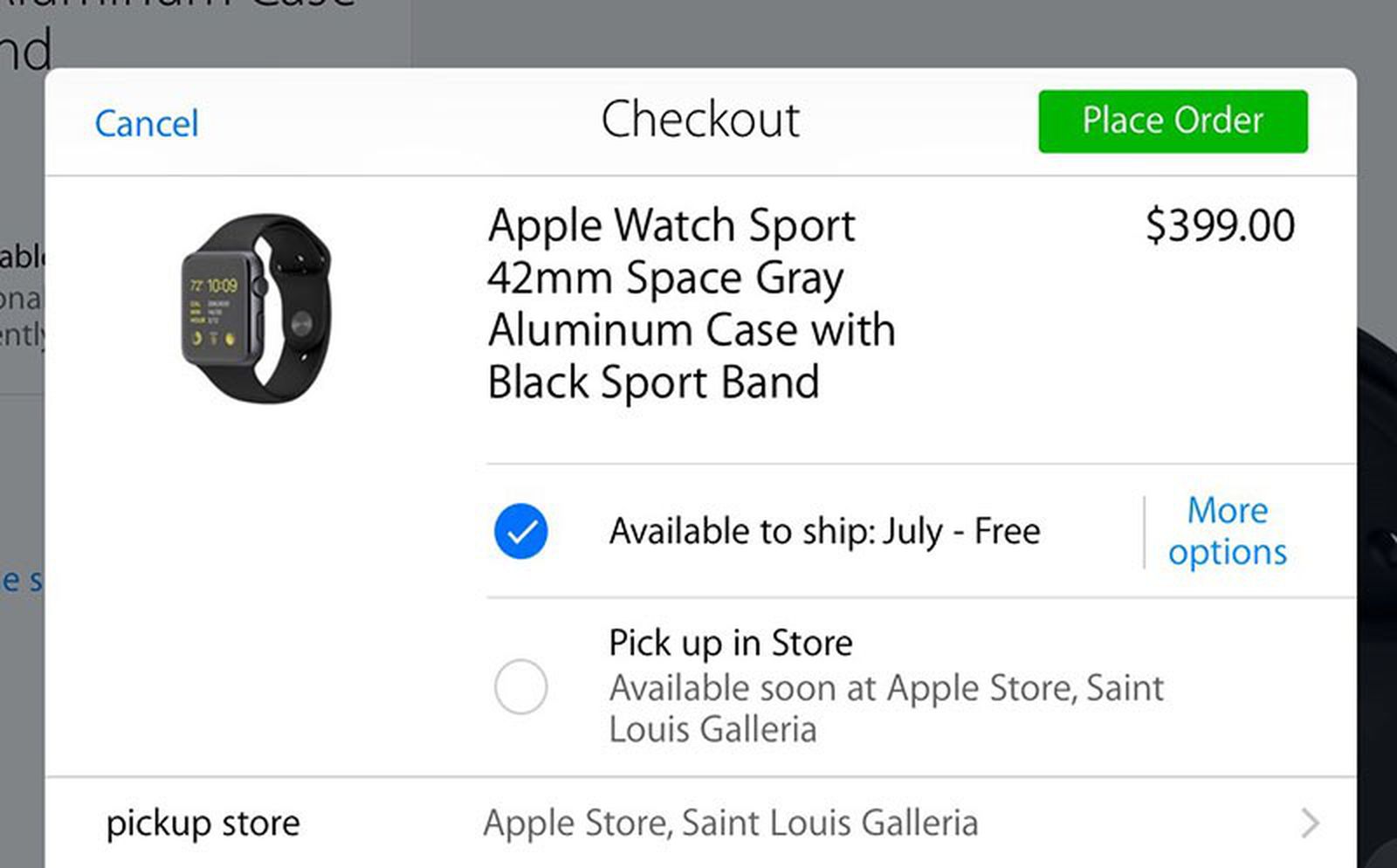 Apple Preparing InStore Pickup Option for Apple Watch MacRumors