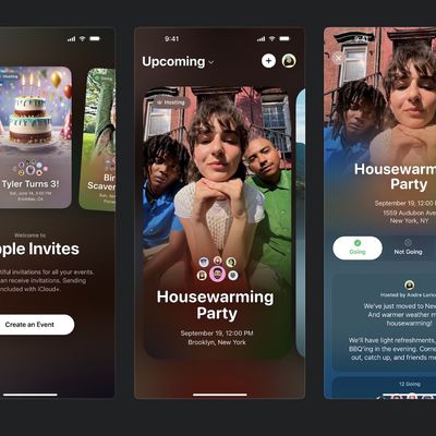 apple invites screenshots