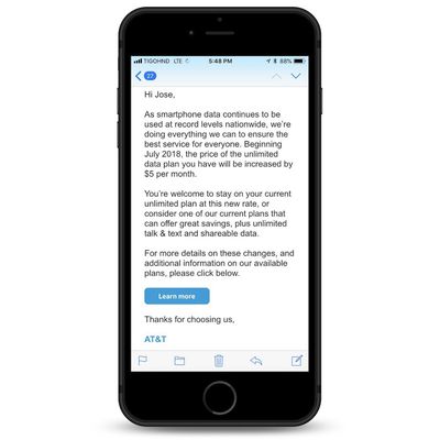 att price hike