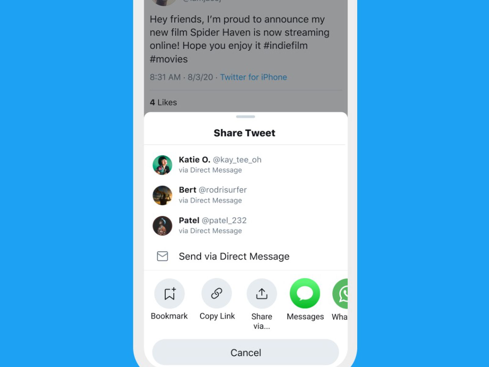 Twitter Rolls Out New Share Tweet Menu In Ios App Macrumors