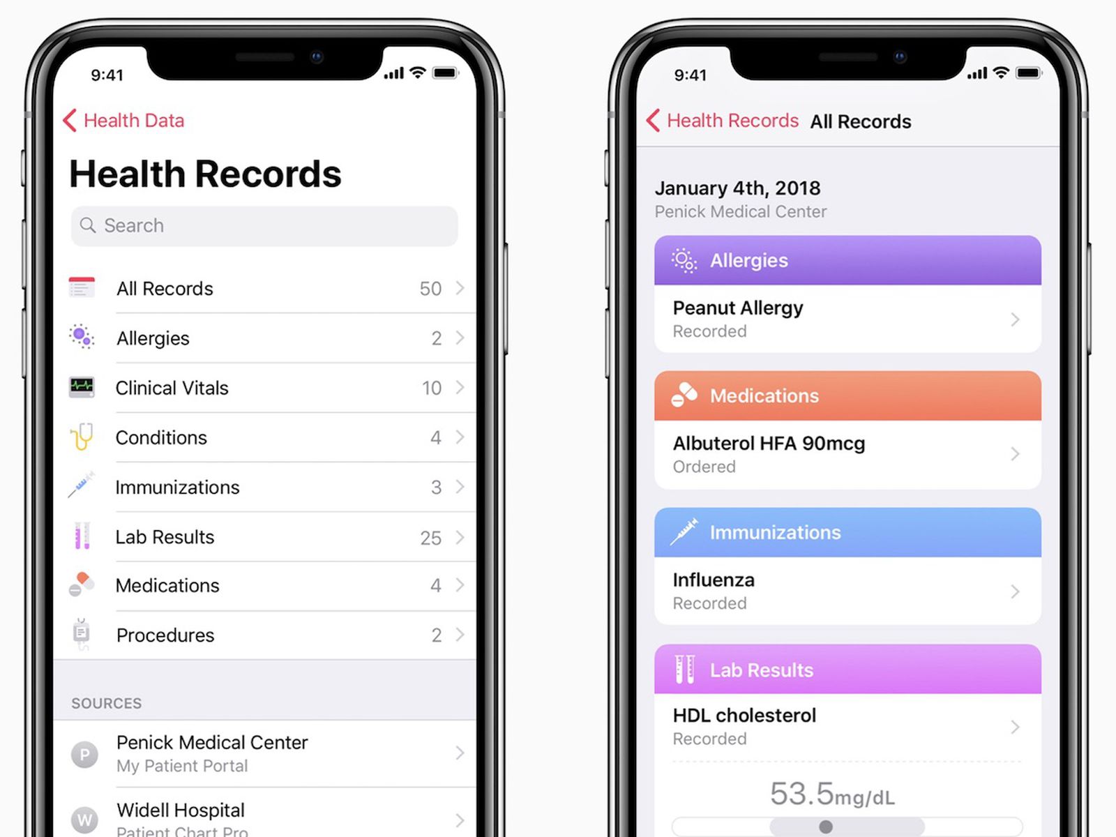 Apple Introduces Health Records Section Coming To Health App In Ios 11 3 Macrumors