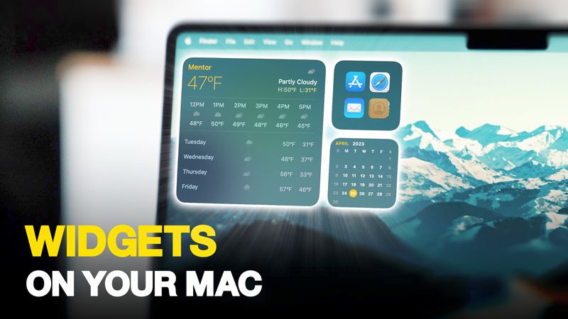 How to Use Interactive Widgets on Your Mac's Desktop - MacRumors