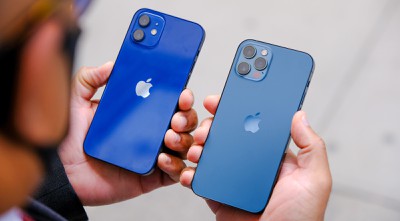 iphone in blue