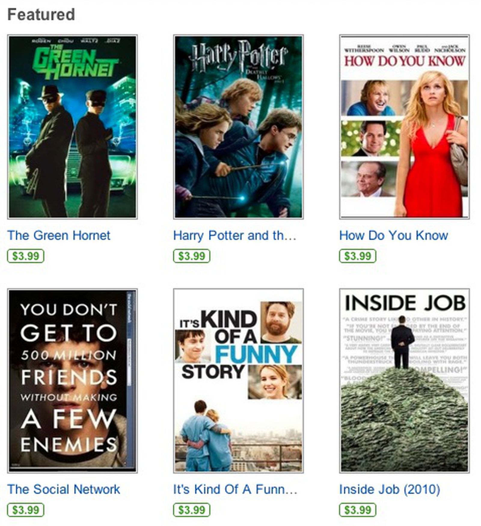 YouTube Takes on iTunes Store With Streaming Movie Rentals MacRumors