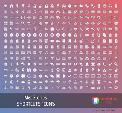 macstories shortcuts icons preview