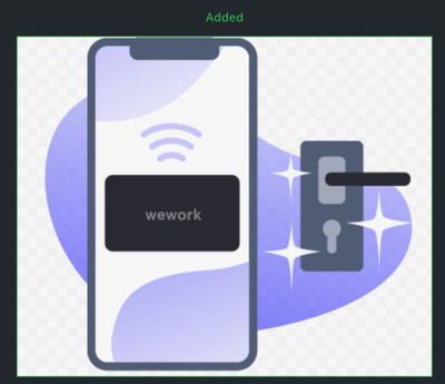 wework office key wallet support