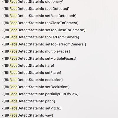face detect iphone 8