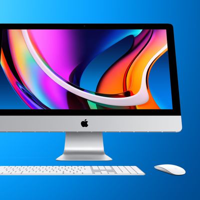 iMac 27 Isolated Feature Blue