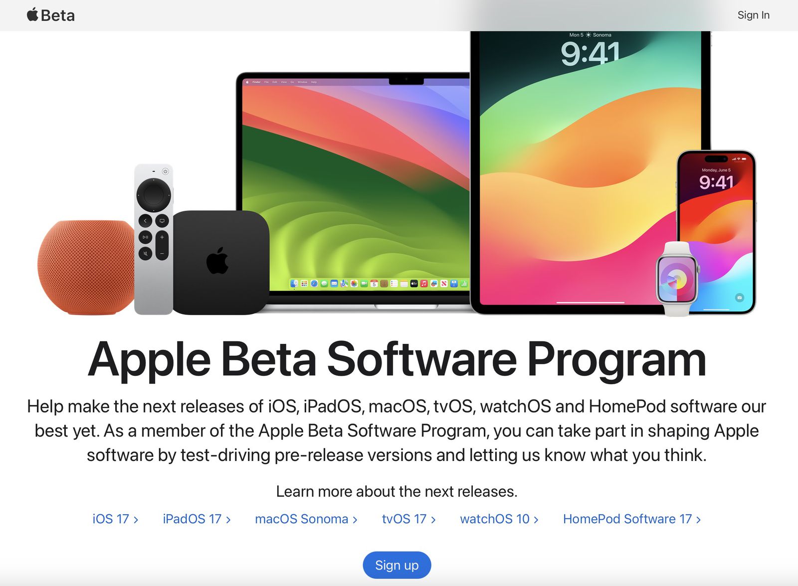 Apple Beta Software Program