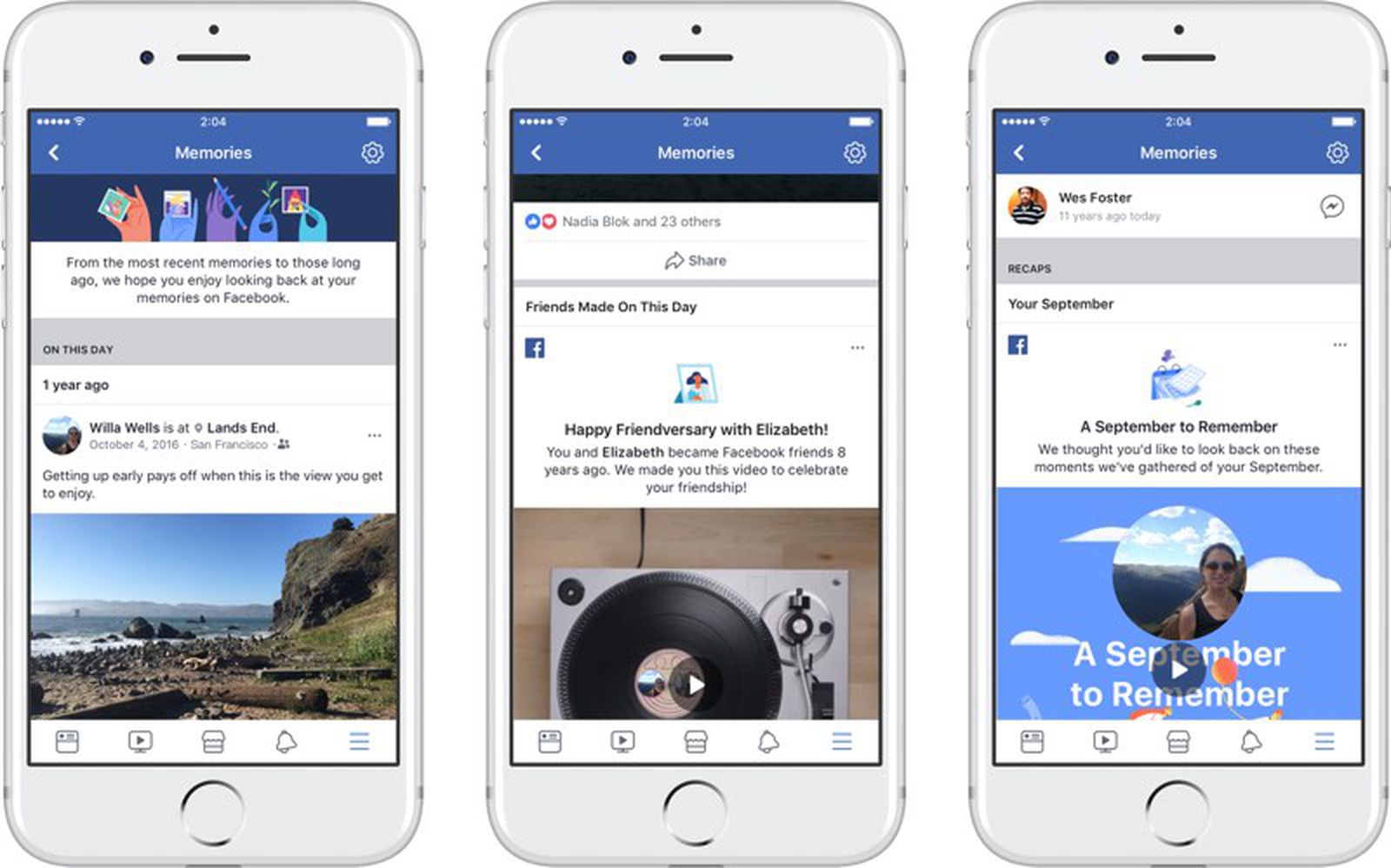 Facebook Launches New 'Memories' Section for Reflecting on Old Photos ...