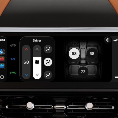 Aston Martin CarPlay Ultra Climate Controls