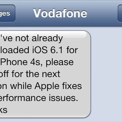 vodafone ios 6 1 warning