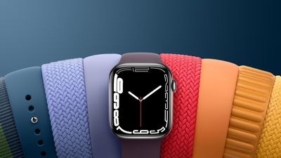 Apple Watch Series 7 Rainbow Crop Blue