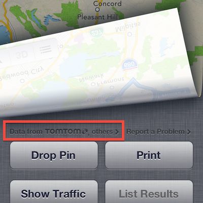 ios 6 maps tomtom