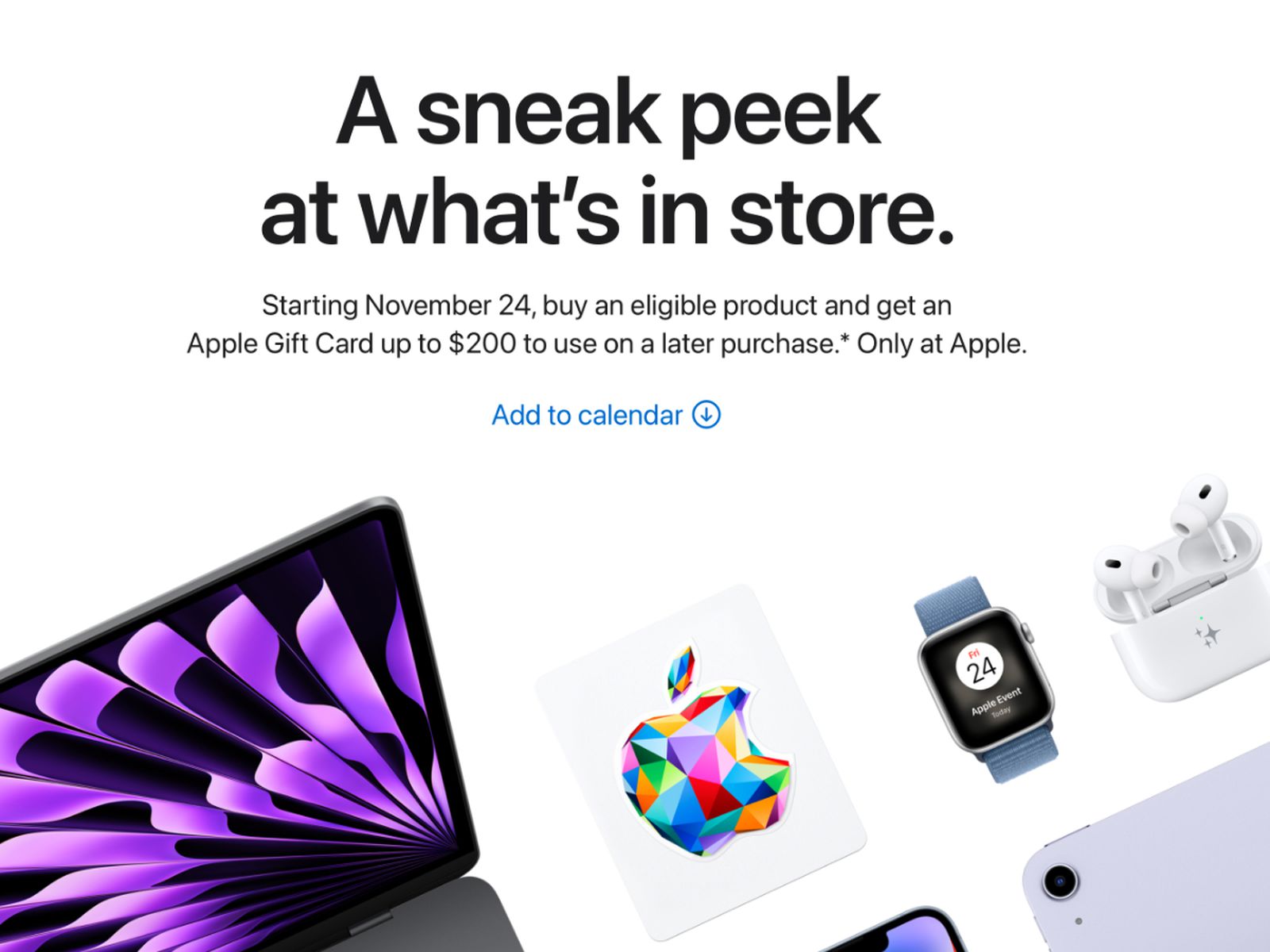 Something Special For You: Your $100 Apple Gift Card