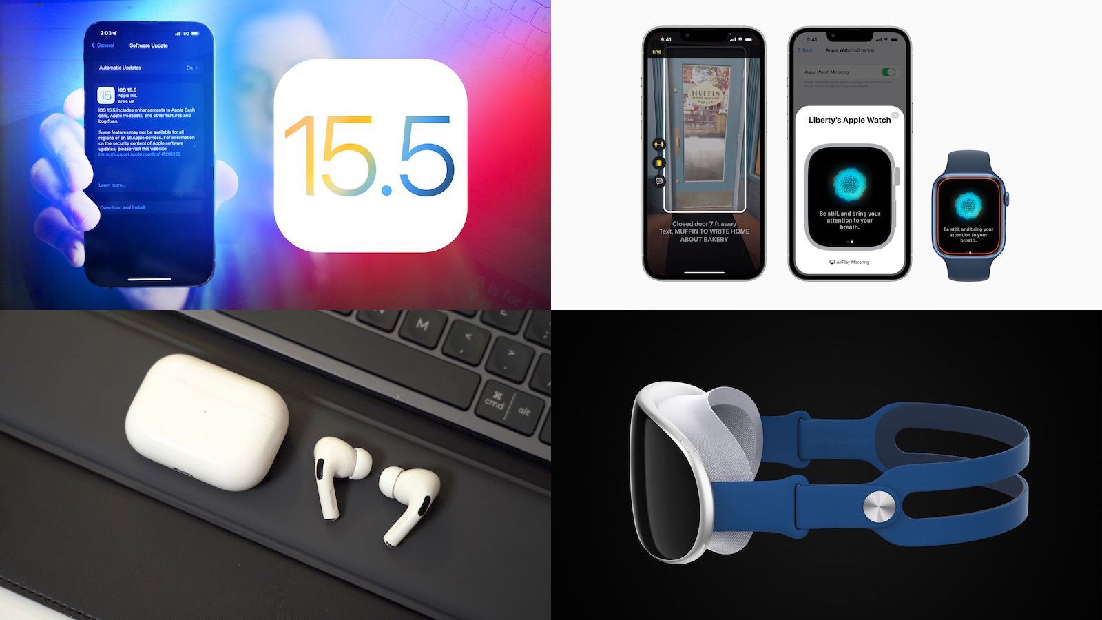 photo of Top Stories: iOS 15.5 Released, Apple's AR/VR Headset Progress, USB-C AirPods? image