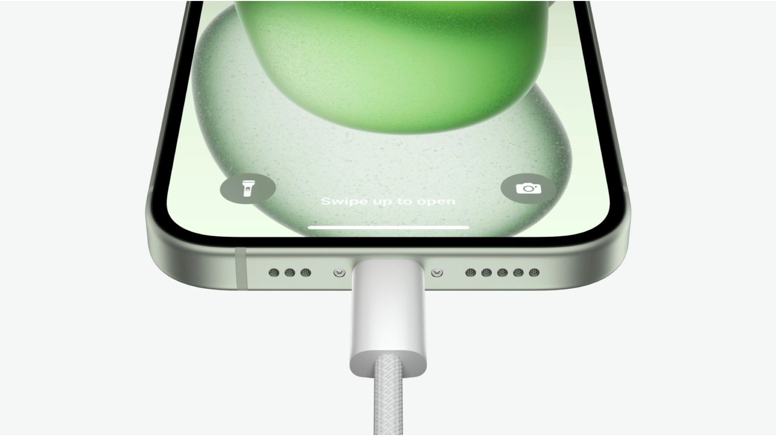 iPhone 15 için USB-C bağlantı noktası: Aksesuarlar için 4,5 W şarj, profesyonel modeller için USB 3.2 Gen 2 bağlantı noktası ve daha fazlası