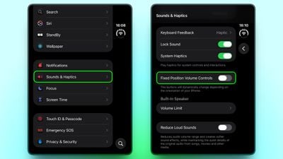 iphone duo fixed position volume controls