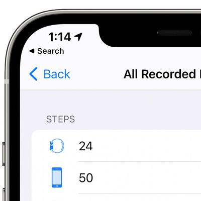 apple health app steps feature