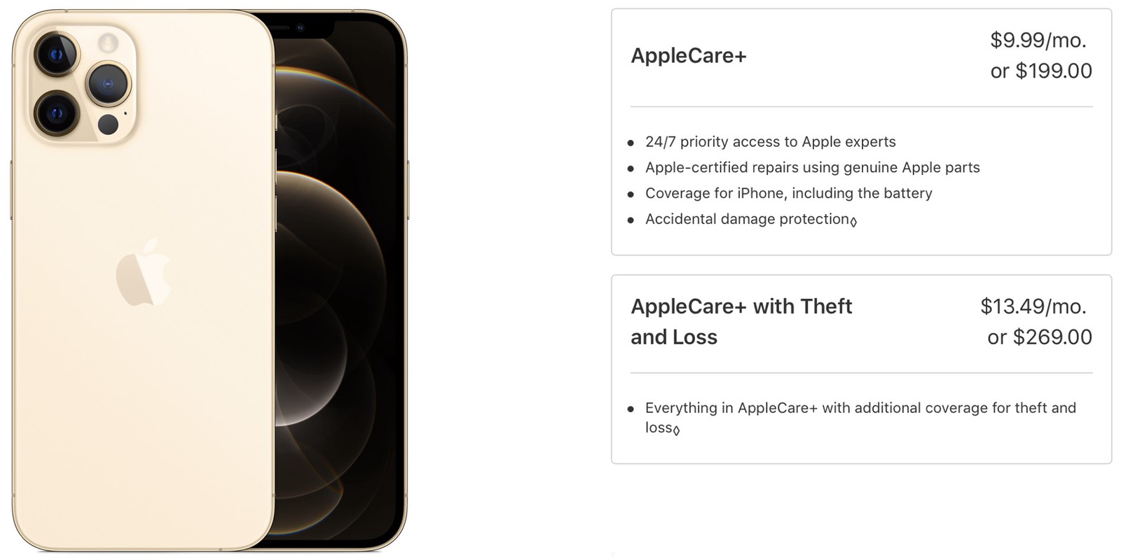 AppleCare+ for iPhone 12 and 12 Mini Priced at $149, AppleCare+ for Pro