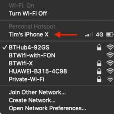 personal hotspot