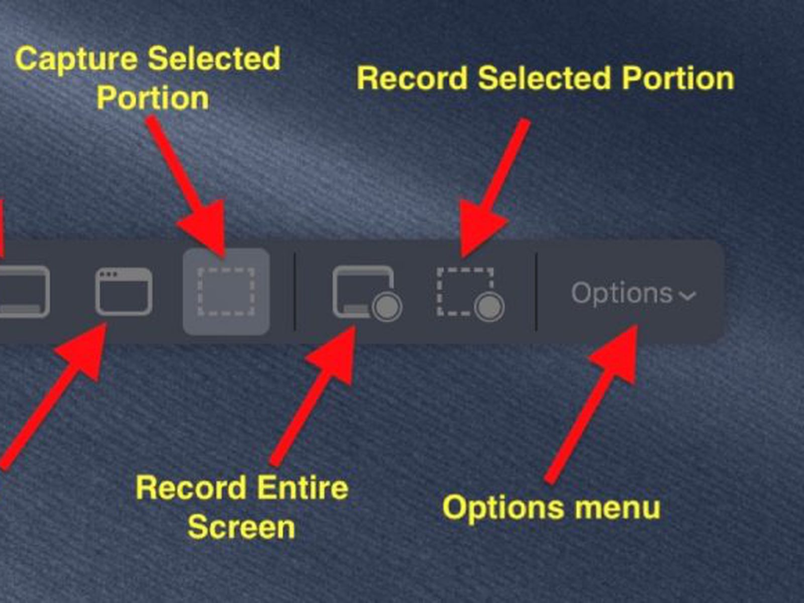 how to screen record on macbook shortcut