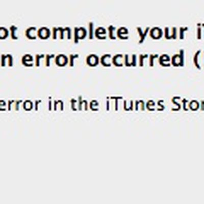 itunes download errors