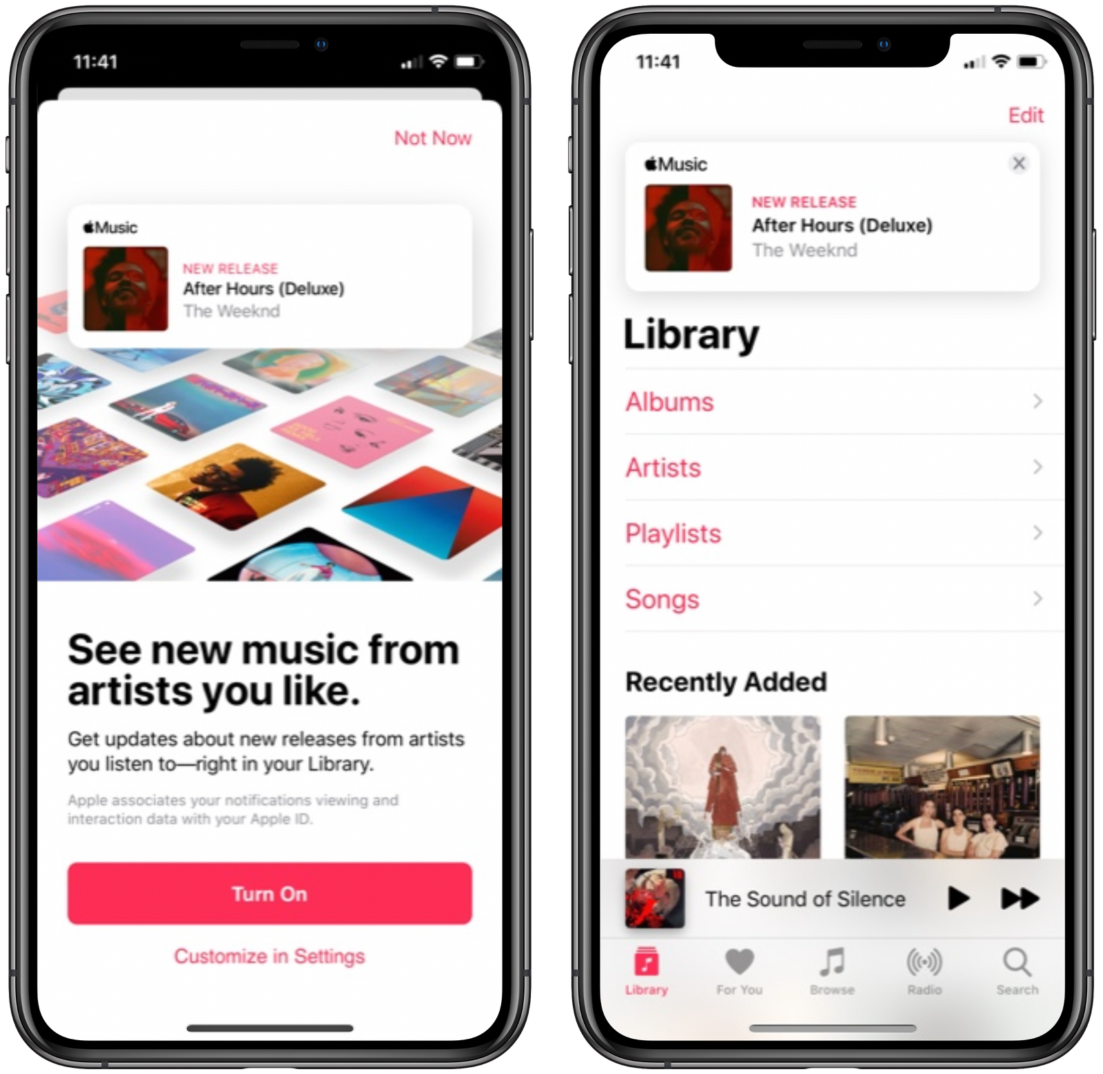 Apple Music Rolling Out Feature That Displays New Music Notifications From Favorite Artists In Your Library Macrumors