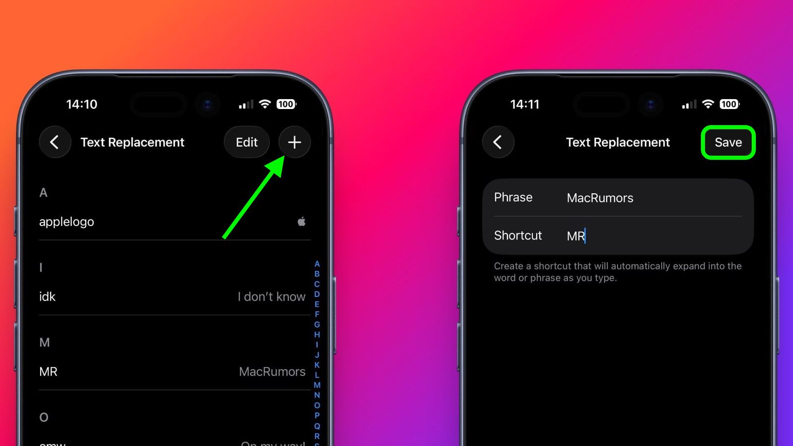 With Texting Shortcut Text Shortcuts You Should Be Using on iPhone and Mac - MacRumors