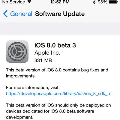 ios 8 beta 3