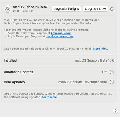 macos tahoe oops beta