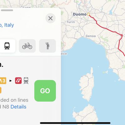 apple maps transit italy