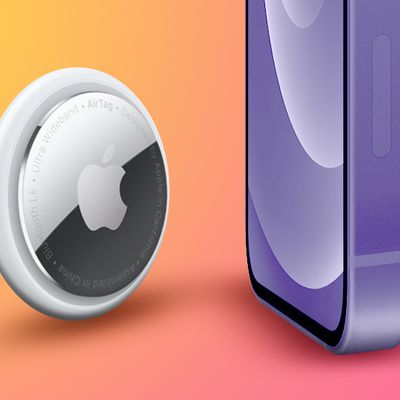 AirTag and Lavender iPhone