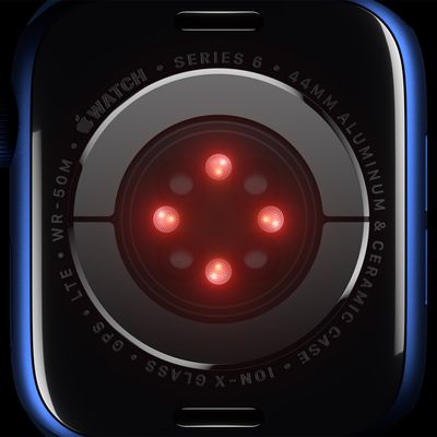 Apple Watch Series 6 Blood Oxygen LEDs