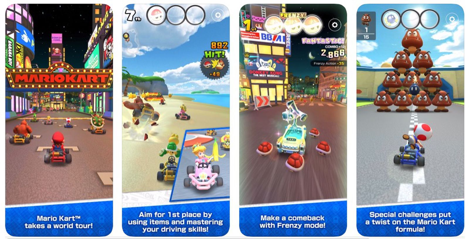 Mario Kart Tour Closed Beta Impressions - One (middle) finger play