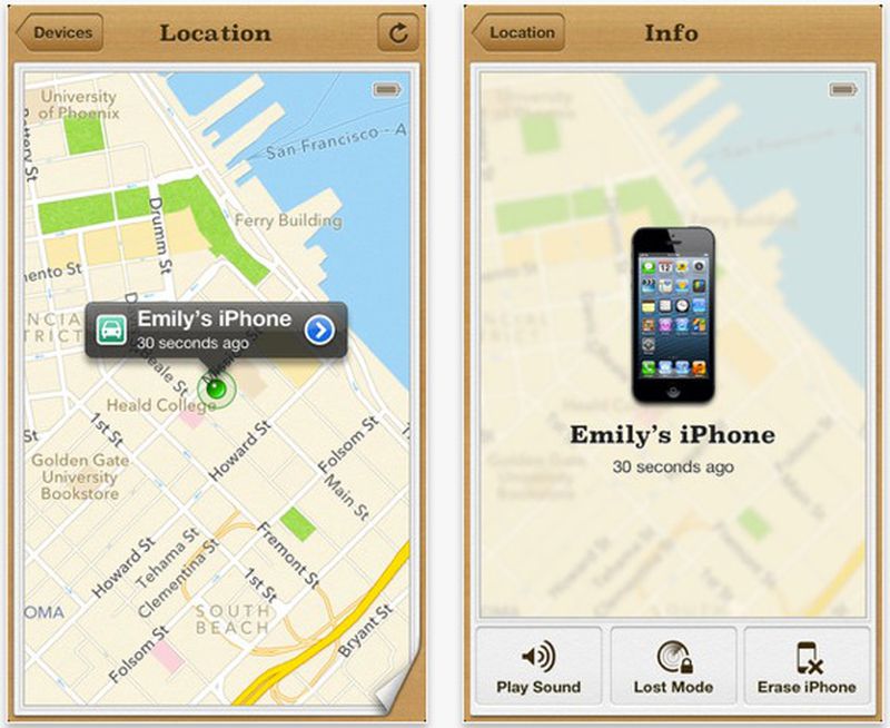 find my iphone from website