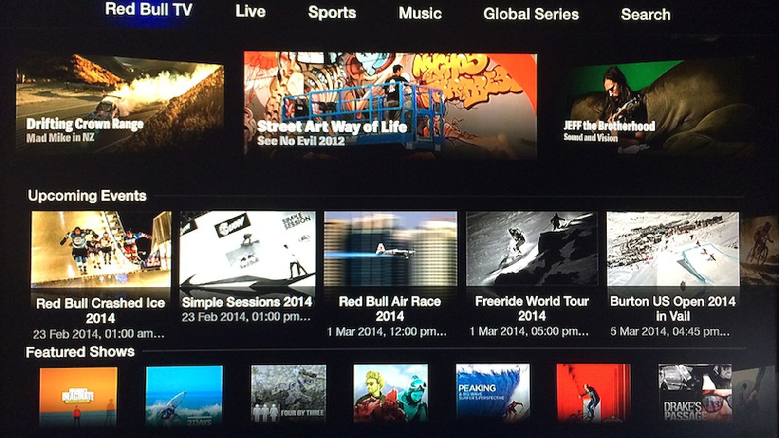Apple Adds 'Red Bull TV' Action Sports Channel to Apple TV - MacRumors