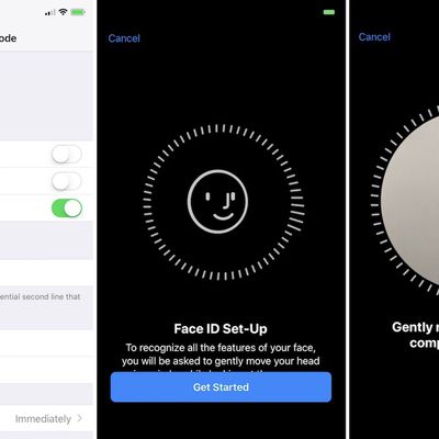 face id set up ios 11