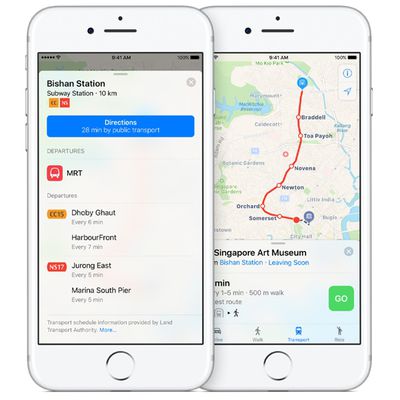 applemapstransitsingapore