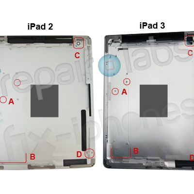 ipad 2 ipad 3 rear shell