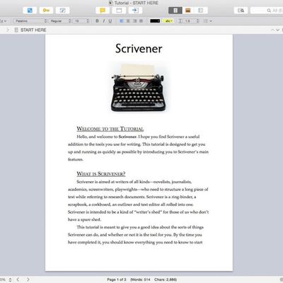 scrivener for mac vs scrivener for windows
