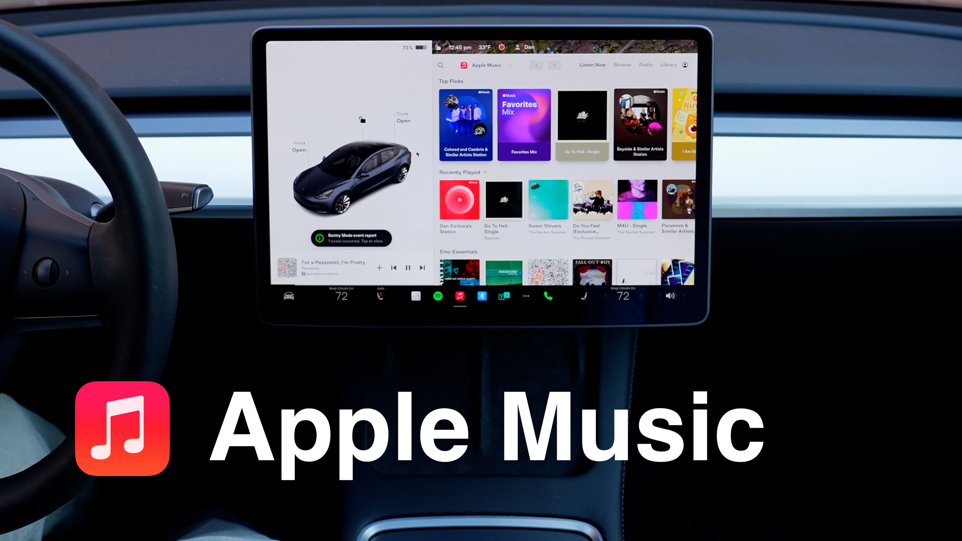 Hands-On With the Apple Music App for Tesla - macrumors.com