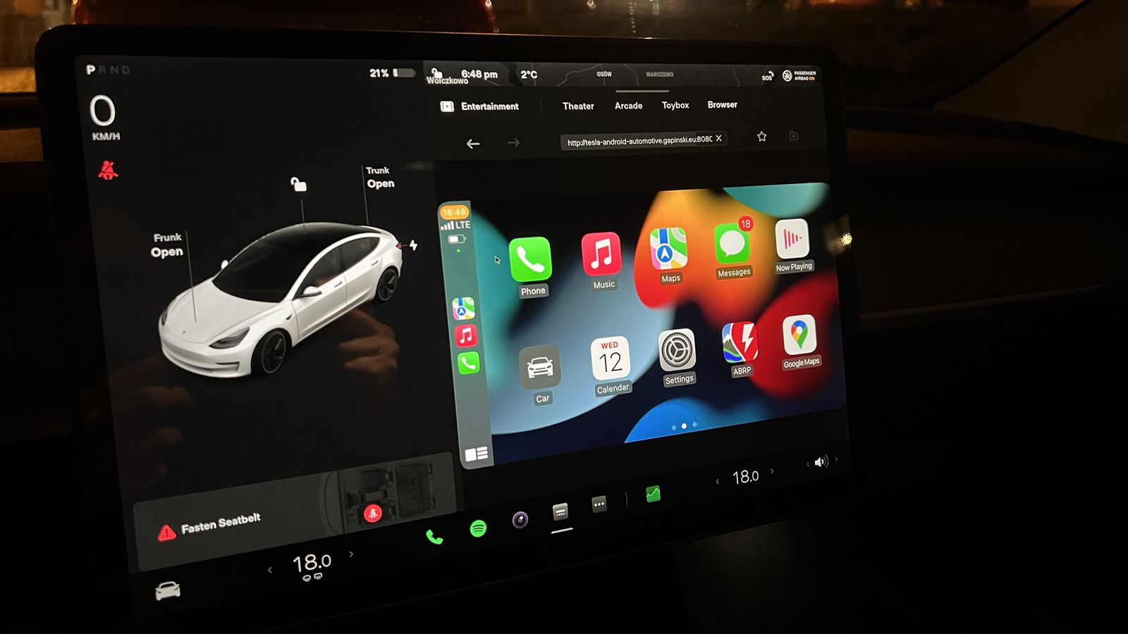 Developer Showcases Apple CarPlay Workaround for Teslas - MacRumors