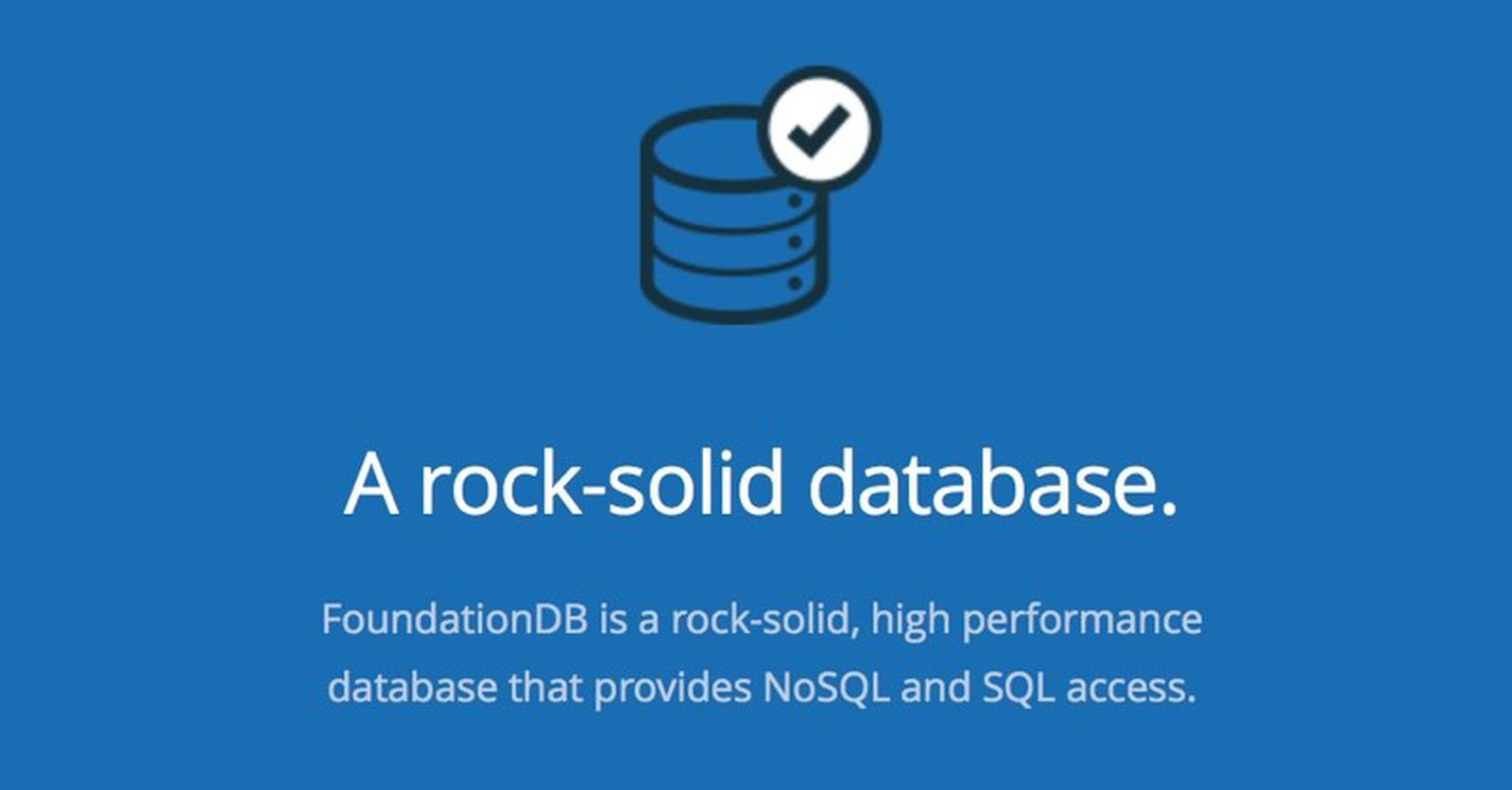 Apple Acquires 'RockSolid HighPerformance' Database Company