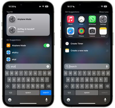 Siri-Vorschläge für iOS 17