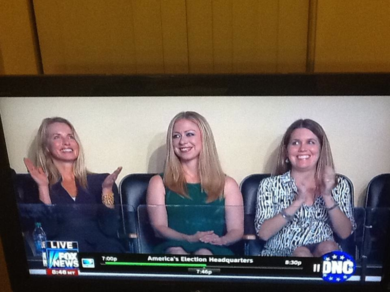 Laurene Powell Jobs Spotted Next to Chelsea Clinton at Democratic