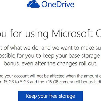 OneDrive Keep Free Storage