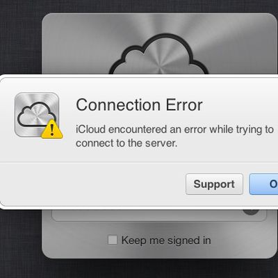 icloud connection error